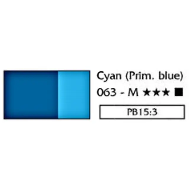Λάδι Ζωγραφικής Lefranc Louvre - 063 Cyan (Primary Blue) - 20ml