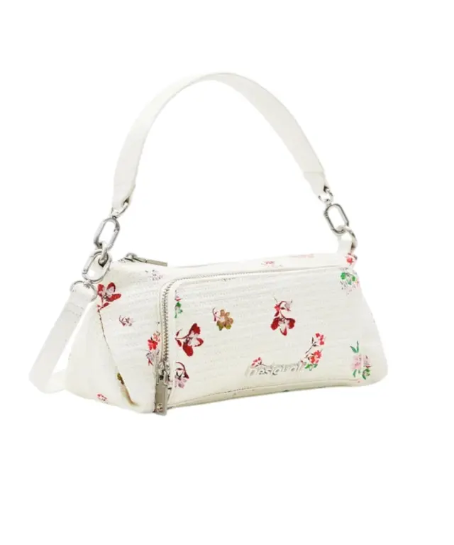 Desigual - Γυναικεία Τσάντα 'Ωμου Delirium Urus Maxi 24SAXP65-1001 Λευκό 3