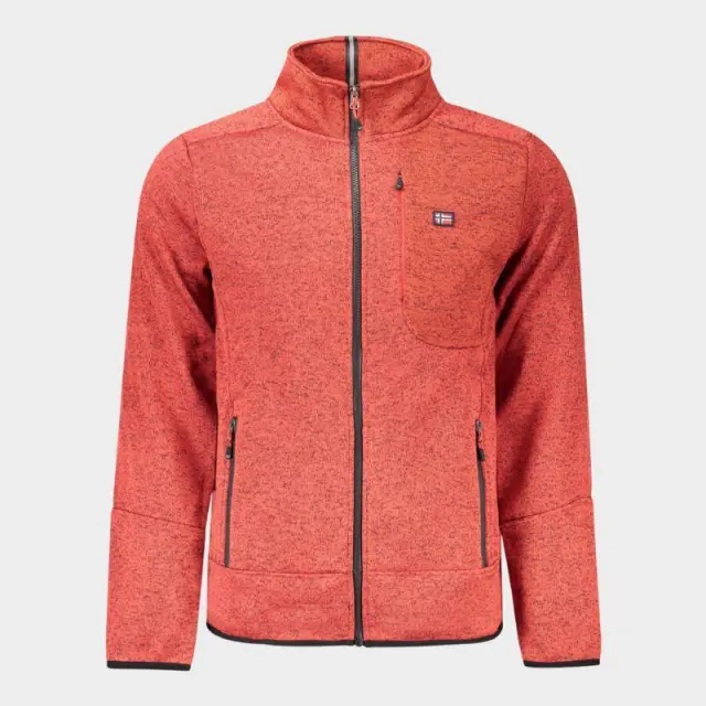 Norway Nautical School - Ανδρική Ζακέτα Φούτερ Fleece 849347-RED Κόκκινο - 3XL