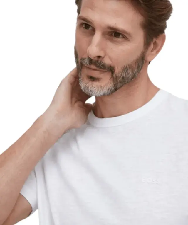 Hugo Boss - Ανδρικό T-shirt Tegood Regular Fit 50508243-100 Λευκό 3