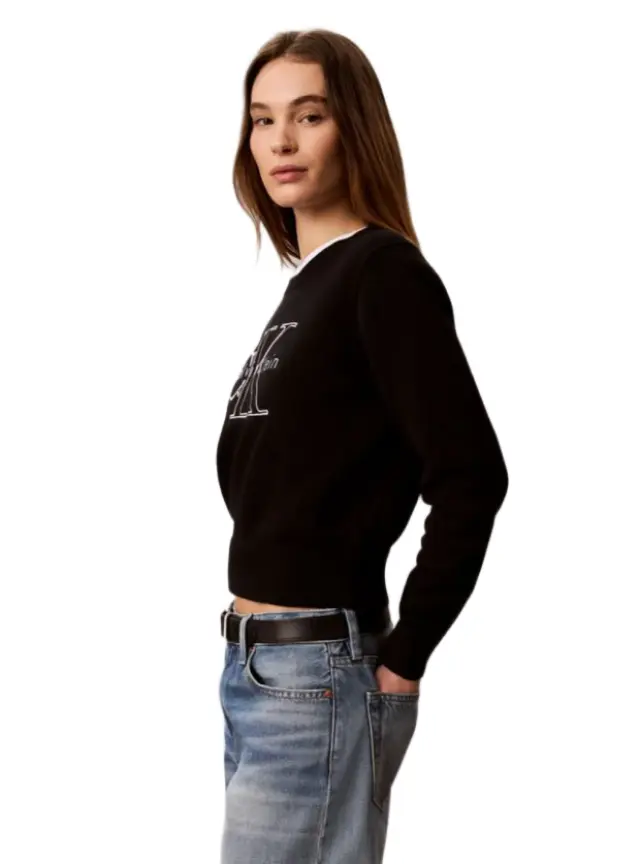 Calvin Klein γυναικείο πλεκτό πουλόβερ με λογότυπο LV047G322G-2 2