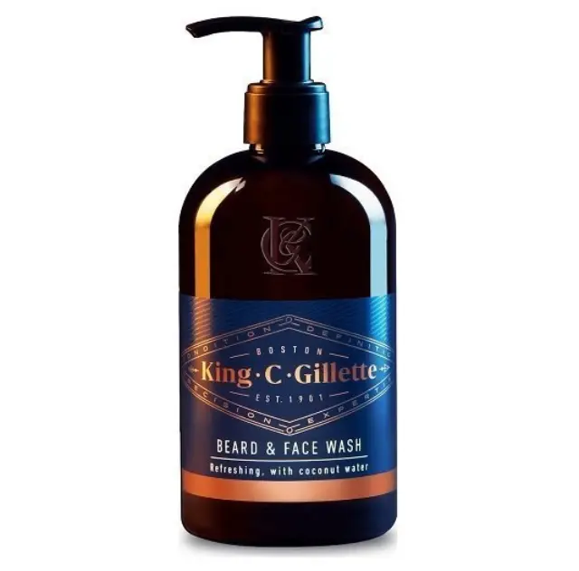 Gillette King-C Beard & Face Wash Ανδρικό Τζέλ Καθαρισμού για τα Γένια και το Πρόσωπο, 350ml
