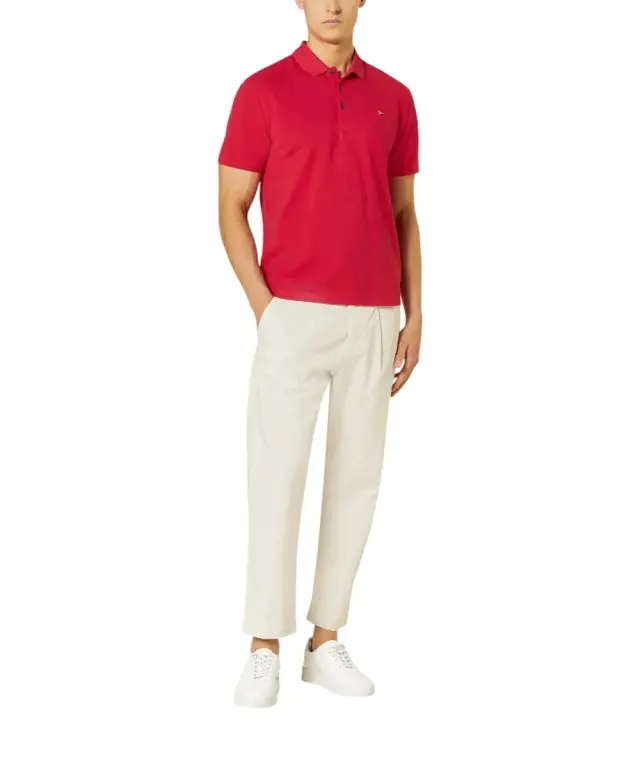 Napapijri - Ανδρικό T-shirt Polo Ealis SS Regular Fit NP0A4H8B-R25 Κόκκινο - S
