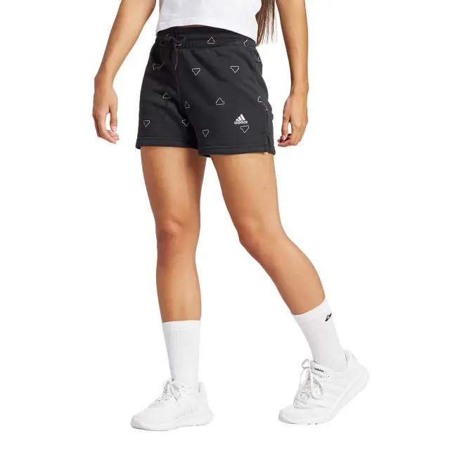 adidas Sportswear Women's Monogram Fleece Shorts Μαύρο IS4067 (adidas Sportswear) - Medium