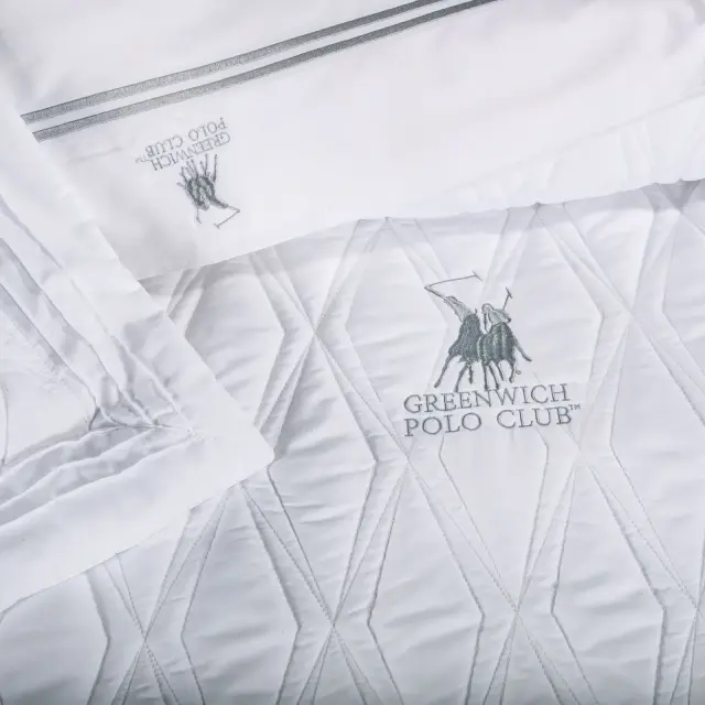 Σετ Κουβερλί 220Χ240 Υπέρδιπλο Premium Greenwich Polo Club 2158 Λευκό 3