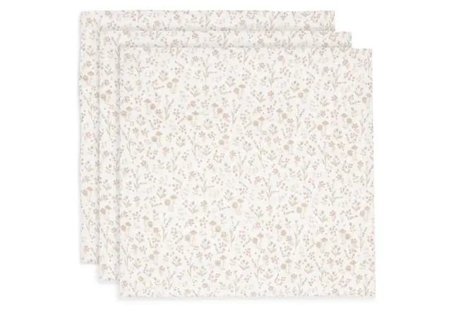 Σετ 3 Μουσελίνες Bloomy (70x70cm) – Jollein