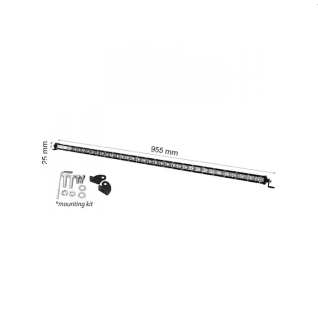 Μπάρα φωτισμού διασποράς Led 108w 60° 12/24V 8100lm 95.5cm