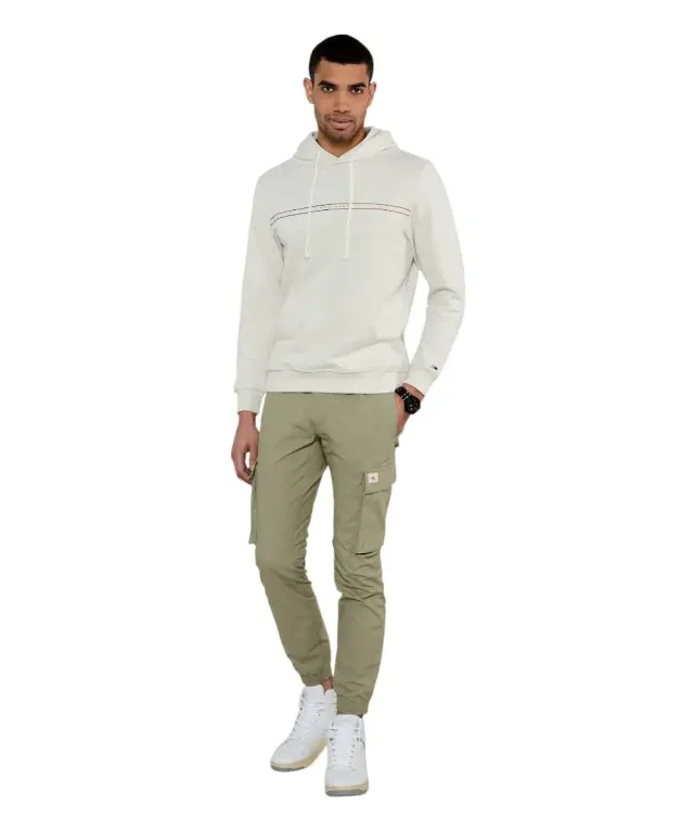 Tommy Hilfiger - Ανδρικό Φούτερ Regular Entry Graphic Hoodie DM0DM20847-AE3 Μπεζ 2