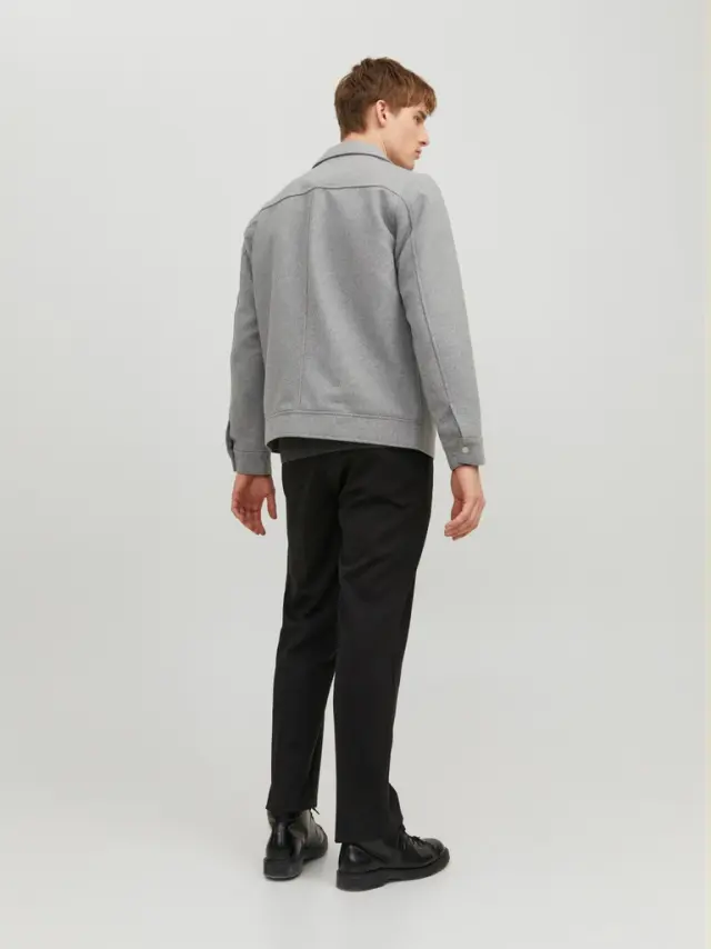 JJEMORRISON WOOL JACKET SN light grey melange 3