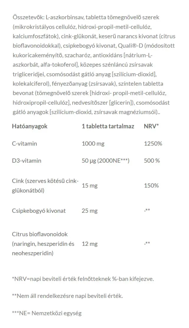 JutaVit Vitamin C 1000 mg - C+D Duo Plus 2