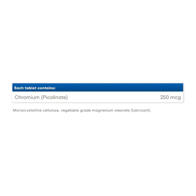 Natural Factors Chromium Picolinate 250 mcg 2