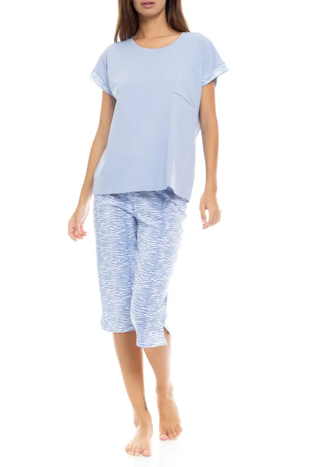 S1350 - Type - PYJAMA CAPRI BLUE LEO - M