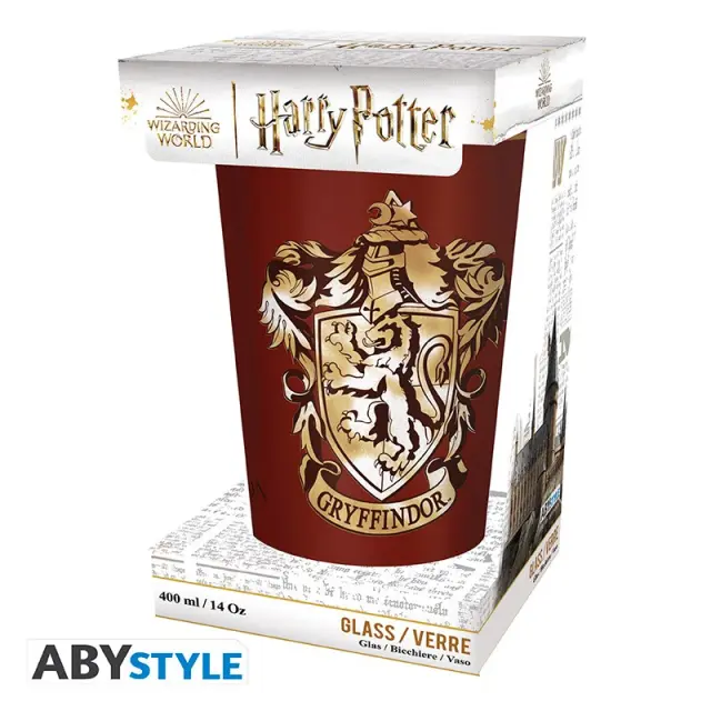 Ποτήρι γυάλινο HARRY POTTER - Premium Large Glass - 400ml - Gryffindor ABYVER206 2
