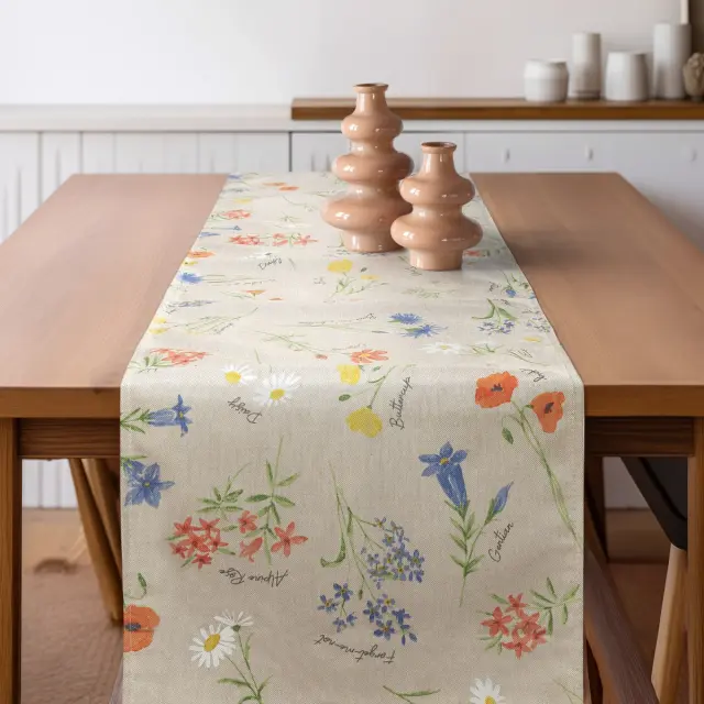 Beauty Home ΡΑΝΝΕΡ ΑΛΠΙΚΑ ΠΟΛΥΧΡΩΜΑ ΦΥΤΑ 32 cm x 2.5 m 2