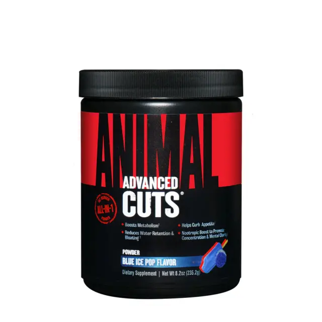 Universal Nutrition Animal Cuts Powder Blue Ice Pop, 248 g