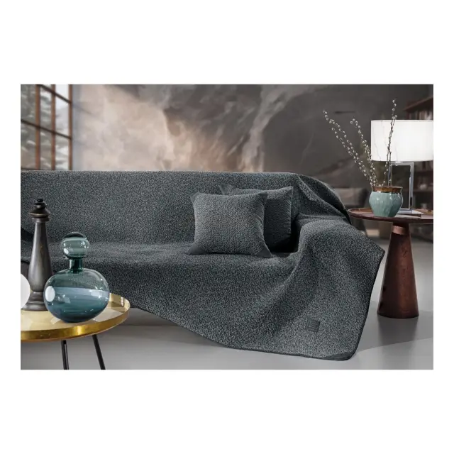 Ριχτάρι Τετραθέσιου Guy Laroche Lama Anthracite 170x350
