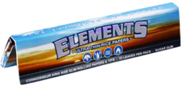 Elements Χαρτάκια - Connoisseur - King Size Slim με Τζιβάνες