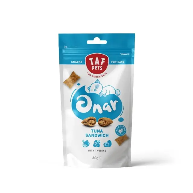 Taf Pets Onar Λιχουδιά Γάτας Σνακ με Τόνο 60gr