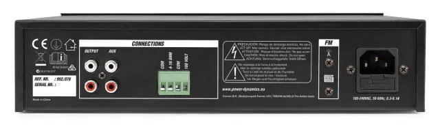 POWER DYNAMICS PDM25 ΕΝΙΣΧΥΤΗΣ ΕΓΚΑΤΑΣΤΑΣΕΩΝ 3