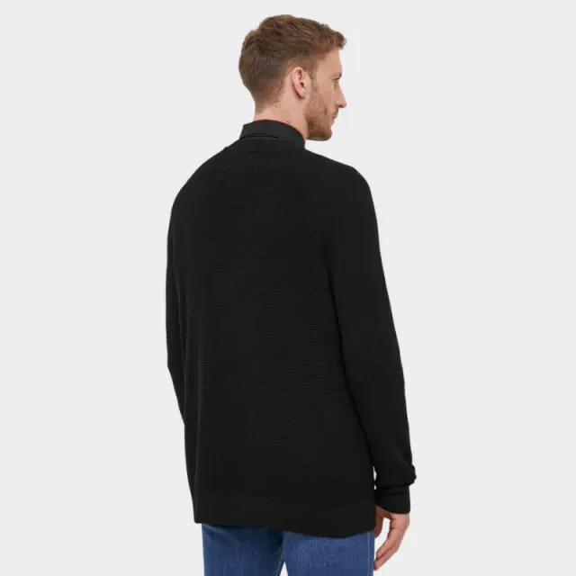 Calvin Klein - Ανδρικό Πουλόβερ Μάλλινο Regular Fit J30J325092-BEH Μαύρο - 2XL 3