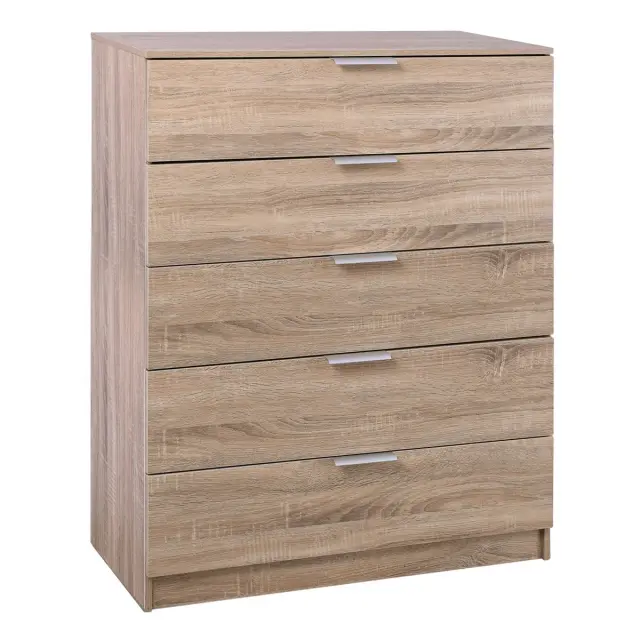 Συρταριέρα DRAWER 5 Συρτάρια Sonoma Μελαμίνη 80x40x102cm