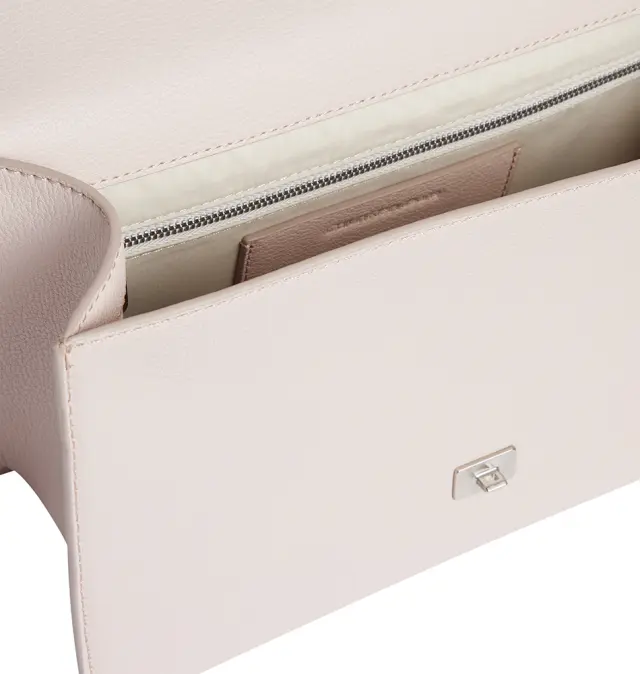 Γυναικεία τσάντα CALVIN KLEIN Forged Lock Small Flap 12715 Εκρού 2