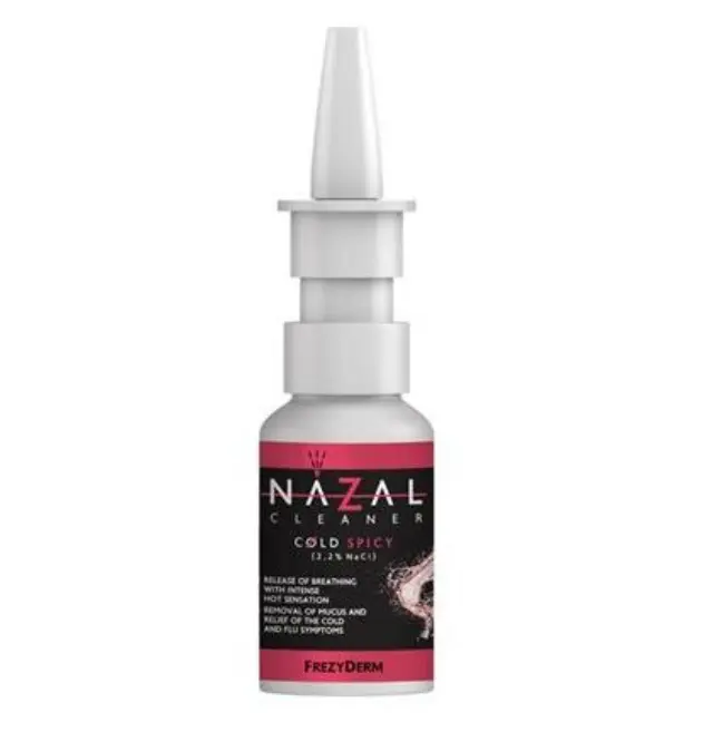 Frezyderm Nazal Cleaner Cold Spicy για Ανακούφιση από το Έντονο Κρυολόγημα Yπέρτονο Αλατούχο Διάλυμα 2,2% NaCl, 30ml