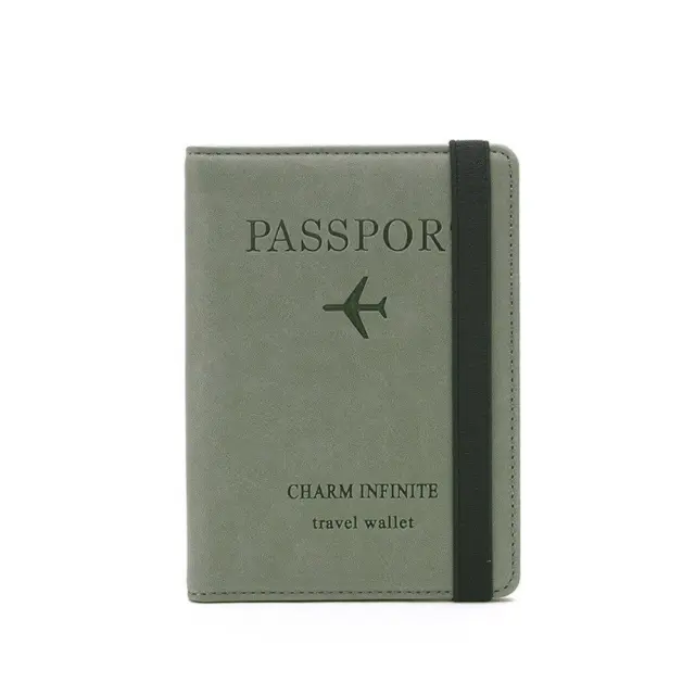 RFID Signal Block Passport & Credit Card Case Θήκη Καρτών και Διαβατηρίου - Πράσινο ΟΕΜ