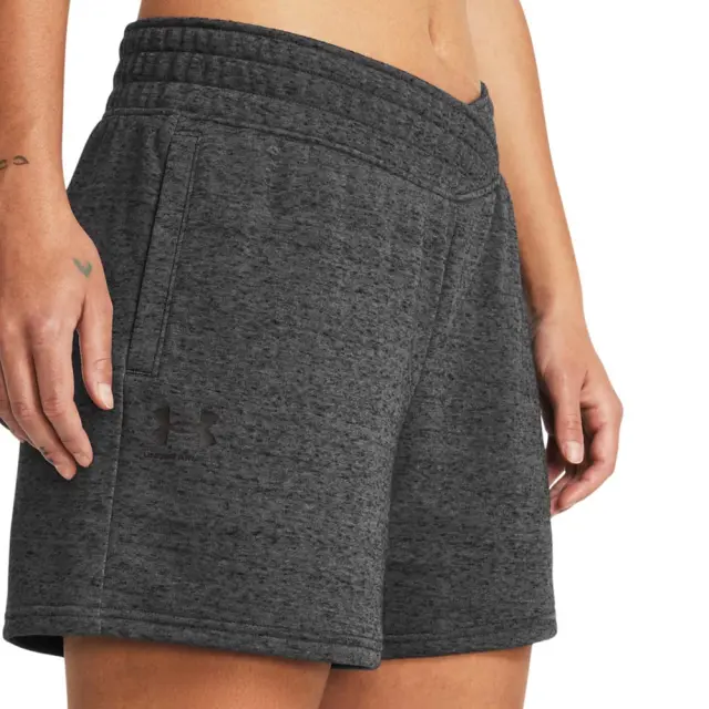 Under Armour Women's Rival Terry Short Ανθρακί 1382742-025 (Under Armour) 3