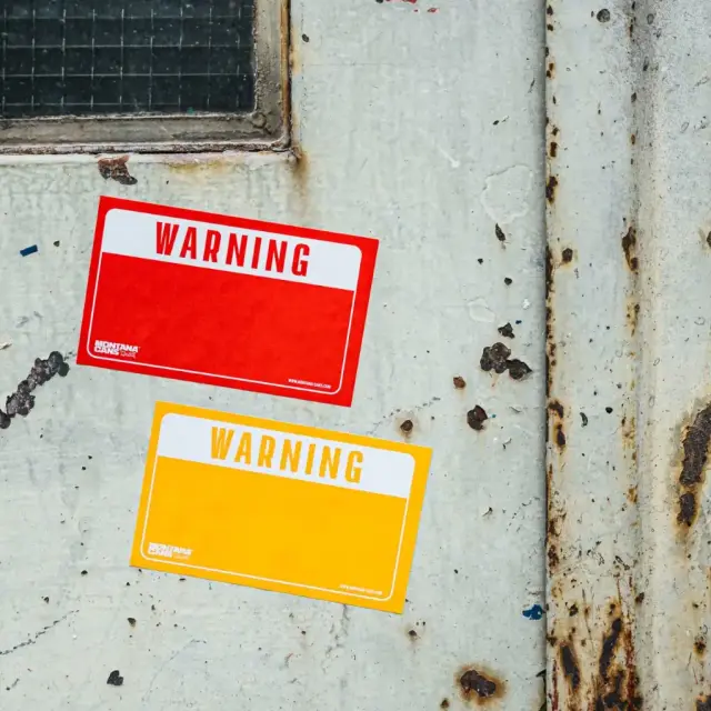 MONTANA Warning Sticker 3