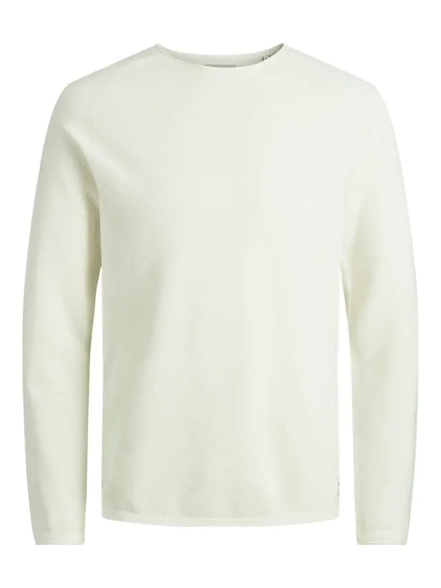 JJEHILL KNIT CREW NECK NOOS Cloud Dancer