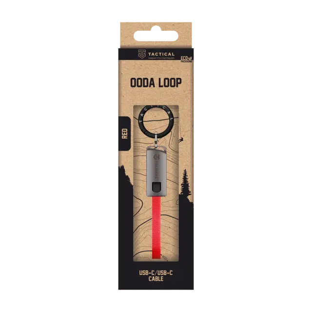 Tactical OODA Loop Cable USB-C/USB-C Red 3