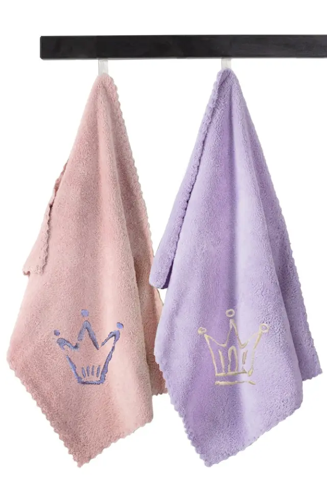 ΣΕΤ ΒΡΕΦΙΚΕΣ ΠΕΤΣΕΤΕΣ 2ΤΕΜΑΧΙΩΝ BABY TOWELS GIRL SET 1 (35X50) GUY LAROCHE 2