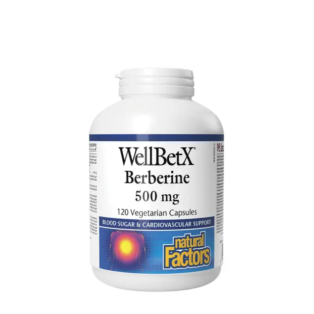 Natural Factors WellBetX Berberine 500 mg 120 Capsules