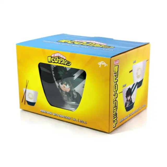 Μπολ κεραμικό MY HERO ACADEMIA - Ramen Bowl with Chopstick 470ml - Izuku Midoriya MHA-BWL-29301 3