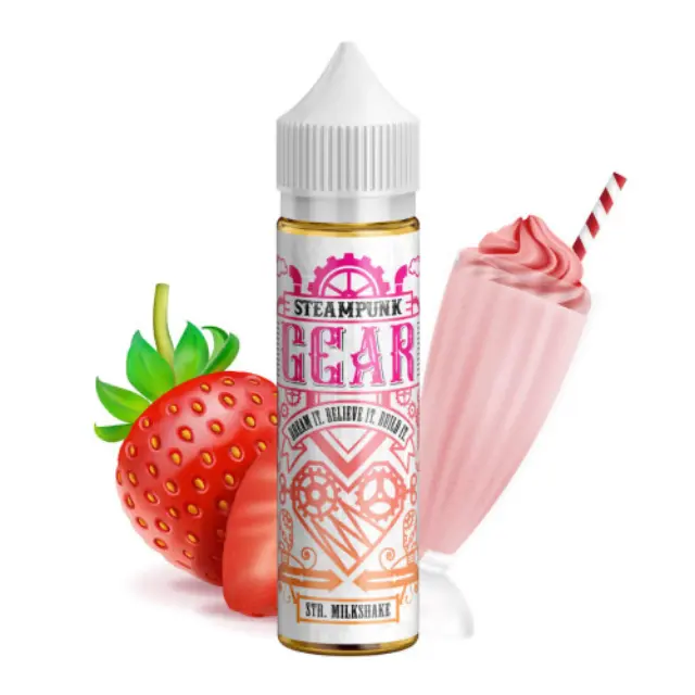 Strawberry Milkshake 20ml (60ml) - Steampunk Gear Flavorshots