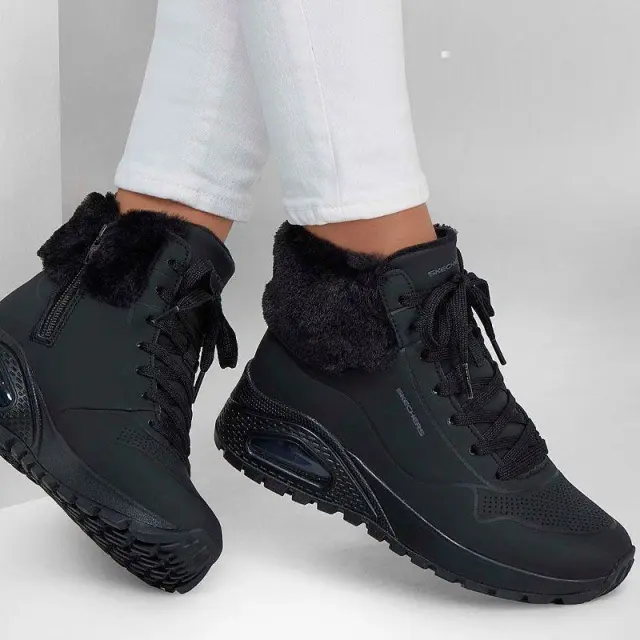 Μποτάκι Με Γούνα Skechers Rugged-Fall Air 167274-BBK Μαύρο - 36.5 2