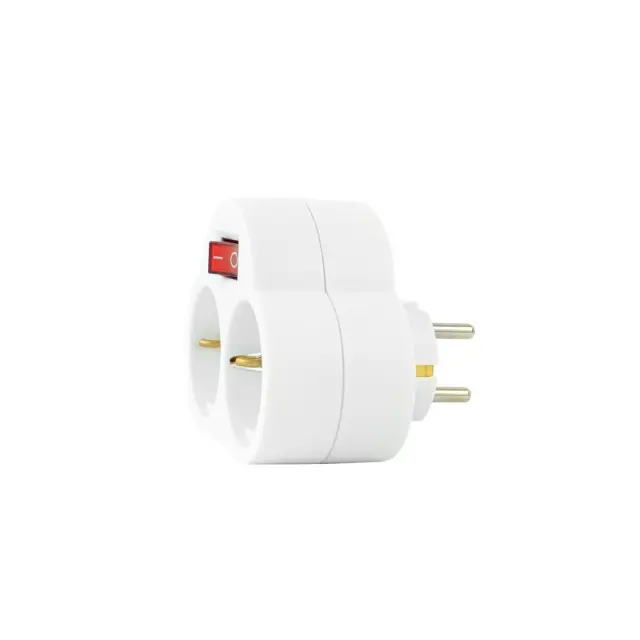 Technik Professional Αντάπτορας Πρίζα 2 Θέσεων με Διακόπτη 16A 41.004.0006 3