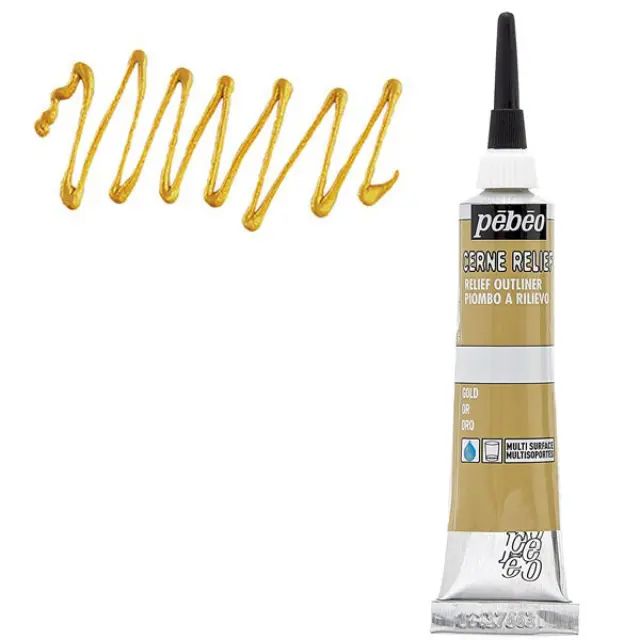 Pebeo Περίγραμμα Cern Relief - Gold - 20ml