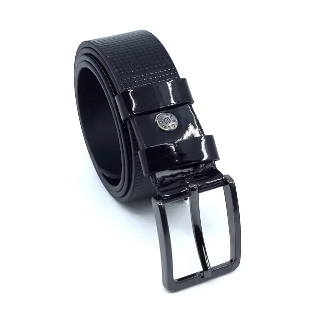 Μαύρη Ζώνη P.U. Leather Satin 4 cm - 110cm 2