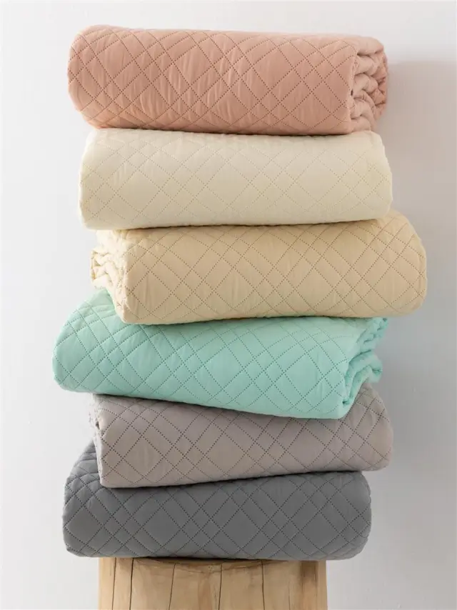 Κουβερλί Palamaiki Pitha Microfibre Sand Μονό 160 x 240