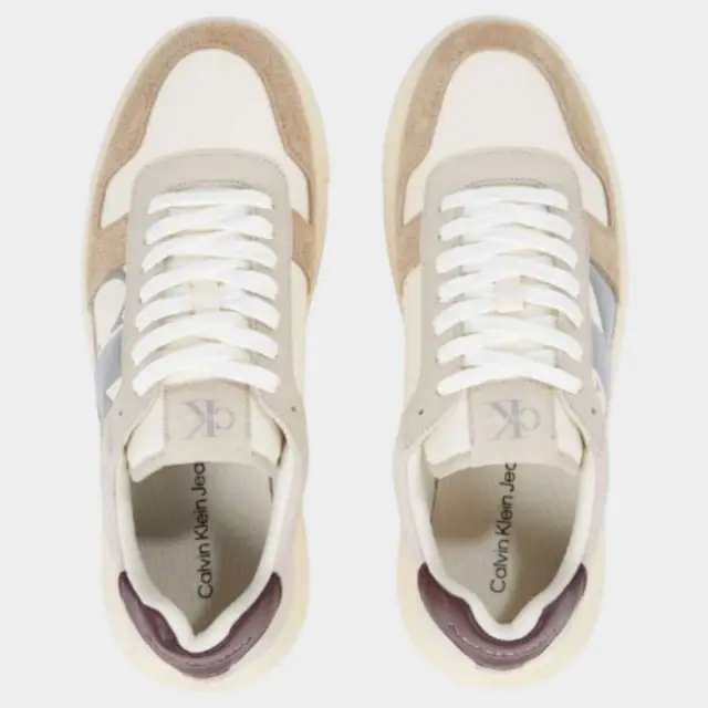 Calvin Klein - Cupsole Mono Lth Ανδρικά Chunky Sneakers YM0YM01122-0HI Μπεζ - 45 2