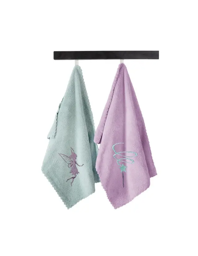 ΣΕΤ ΒΡΕΦΙΚΕΣ ΠΕΤΣΕΤΕΣ 2ΤΕΜΑΧΙΩΝ BABY TOWELS GIRL SET 4 (35X50) GUY LAROCHE 2