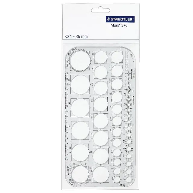 Staedtler Mars Σαμπλόνα με Κύκλους Ø1-36mm