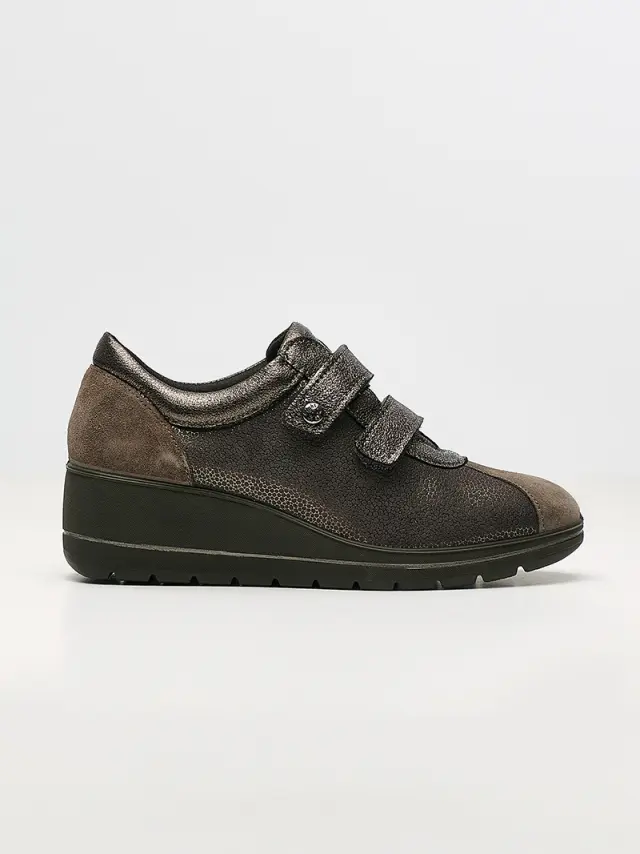 Imac Sneakers Γυναικείο ύφασμα/δέρμα Nubuck Καφέ IMA/655750 SINT.P/ANTRACIT 3