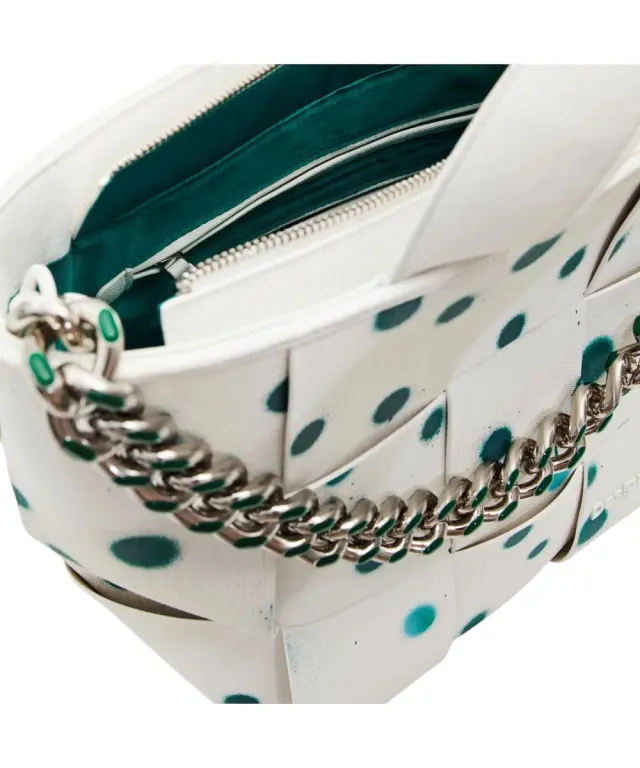 Desigual - Γυναικεία Τσάντα 'Ωμου New Splatter Valdivia 24SAXP60-1000 Λευκό 2