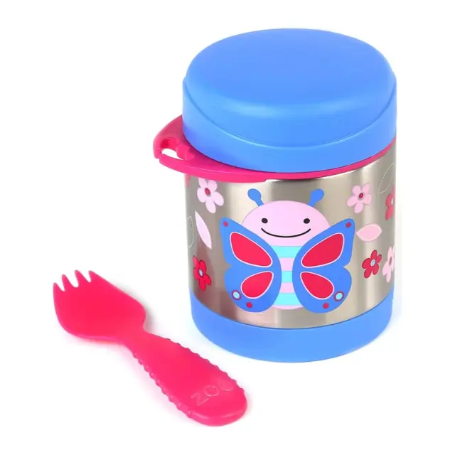 Skip Hop Zoo Ανοξείδωτος Θερμός Φαγητού 325ml Butterfly Blue 2