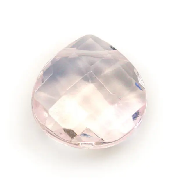 Χαλαζίας Pink Πρισματικός Pear 16x16mm - 1τεμ