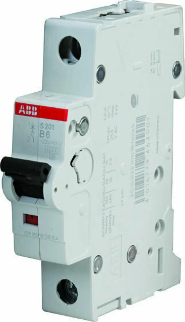 S201-B6 Miniature Circuit Breaker - 1P - B - 6 A