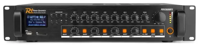 POWER DYNAMICS PDV360MP3 ΕΝΙΣΧΥΤΗΣ 4-ΖΩΝΩΝ 2